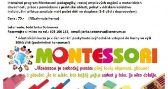 Montessori hrátky pro předškoláky
